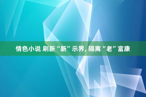 情色小说 刷新“新”示界, 隔离“老”富康