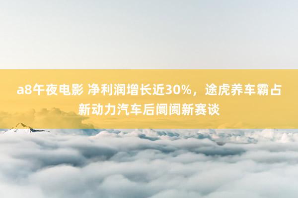 a8午夜电影 净利润增长近30%，途虎养车霸占新动力汽车后阛阓新赛谈